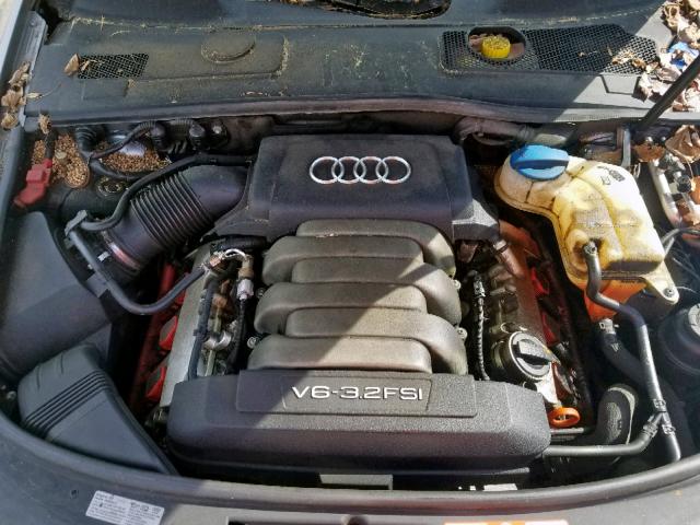 WAUDH74F97N087554 - 2007 AUDI A6 3.2 QUA SILVER photo 7