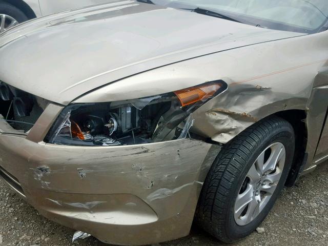 1HGCP26428A060982 - 2008 HONDA ACCORD LXP TAN photo 9