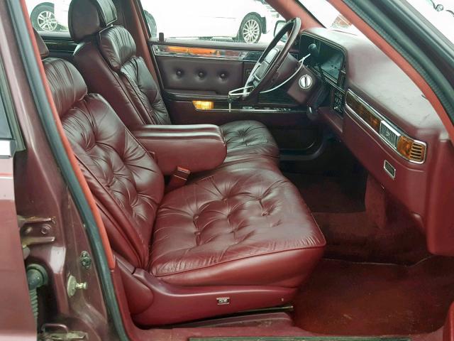 1C3XY66R4LD773765 - 1990 CHRYSLER NEW YORKER MAROON photo 5