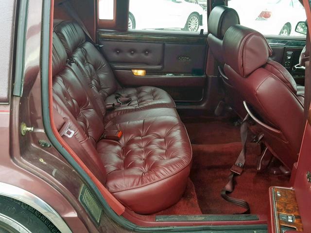 1C3XY66R4LD773765 - 1990 CHRYSLER NEW YORKER MAROON photo 6