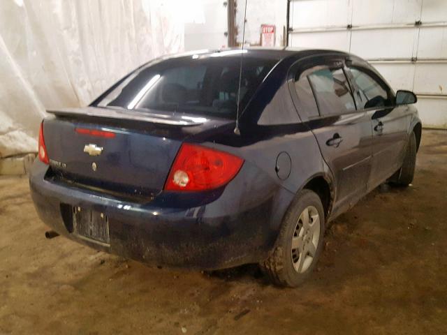 1G1AL58F287150575 - 2008 CHEVROLET COBALT LT BLUE photo 4