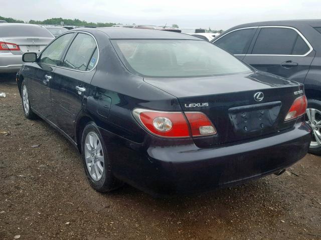 JTHBF30G336008258 - 2003 LEXUS ES 300 BLACK photo 3