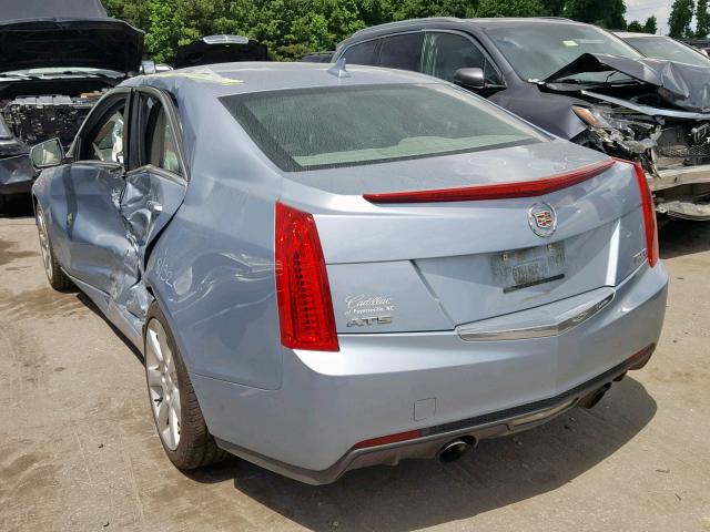 1G6AA5RX7D0130235 - 2013 CADILLAC ATS BLUE photo 3