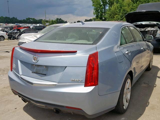 1G6AA5RX7D0130235 - 2013 CADILLAC ATS BLUE photo 4