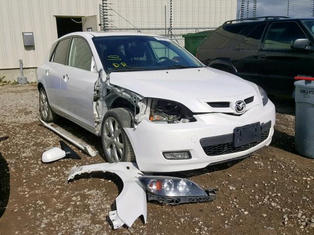 JM1BK343781171505 - 2008 MAZDA 3 HATCHBAC WHITE photo 1