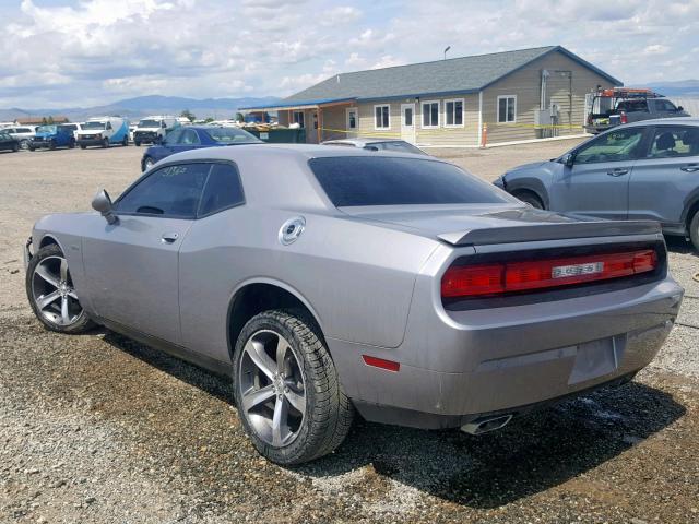 2C3CDYAG1EH229810 - 2014 DODGE CHALLENGER SILVER photo 3