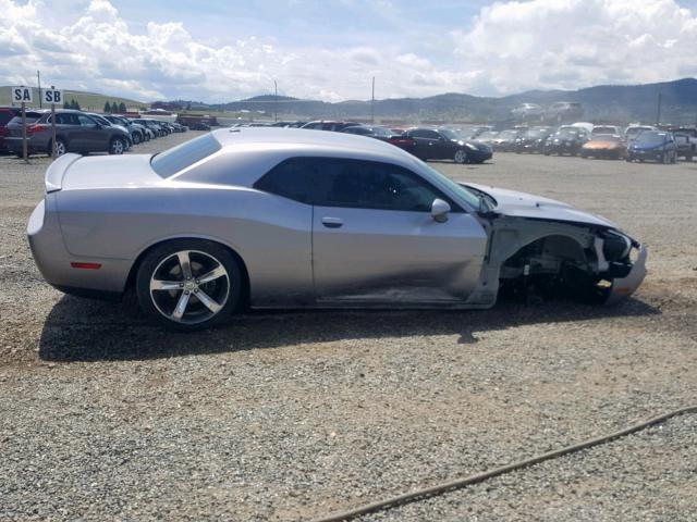 2C3CDYAG1EH229810 - 2014 DODGE CHALLENGER SILVER photo 9