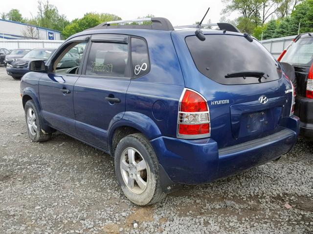 KM8JM12B86U303277 - 2006 HYUNDAI TUCSON GL BLUE photo 3