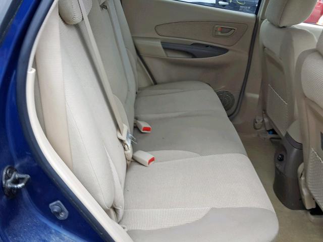 KM8JM12B86U303277 - 2006 HYUNDAI TUCSON GL BLUE photo 6