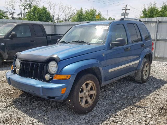 1J4GL58K75W512328 - 2005 JEEP LIBERTY LI BLUE photo 2