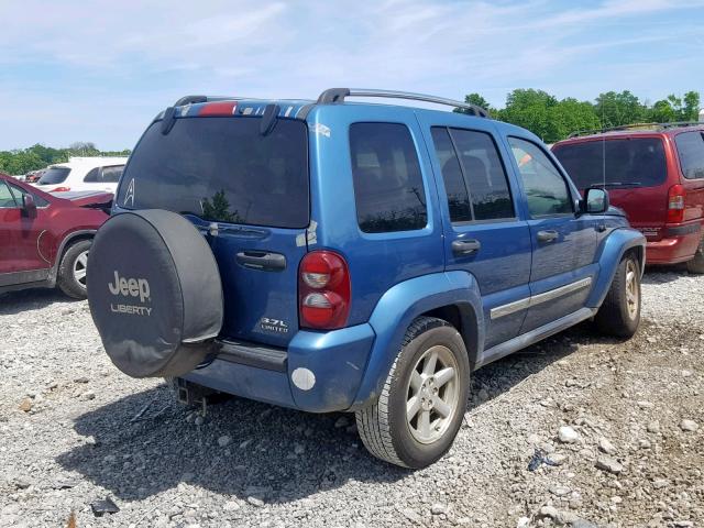 1J4GL58K75W512328 - 2005 JEEP LIBERTY LI BLUE photo 4