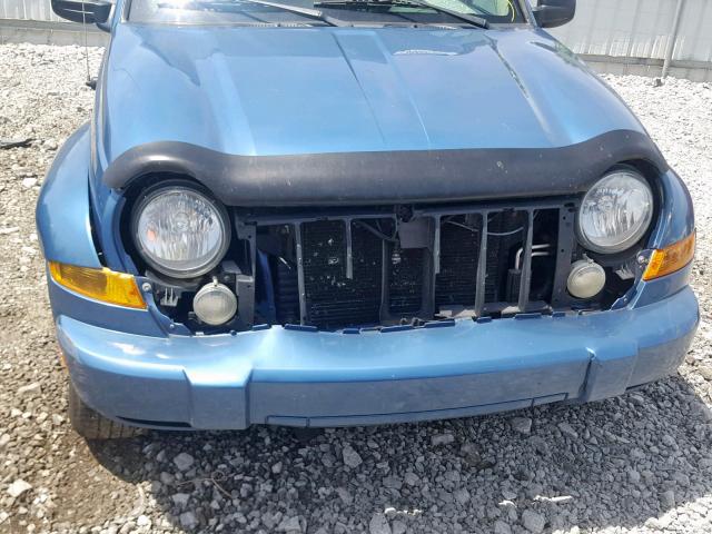 1J4GL58K75W512328 - 2005 JEEP LIBERTY LI BLUE photo 9