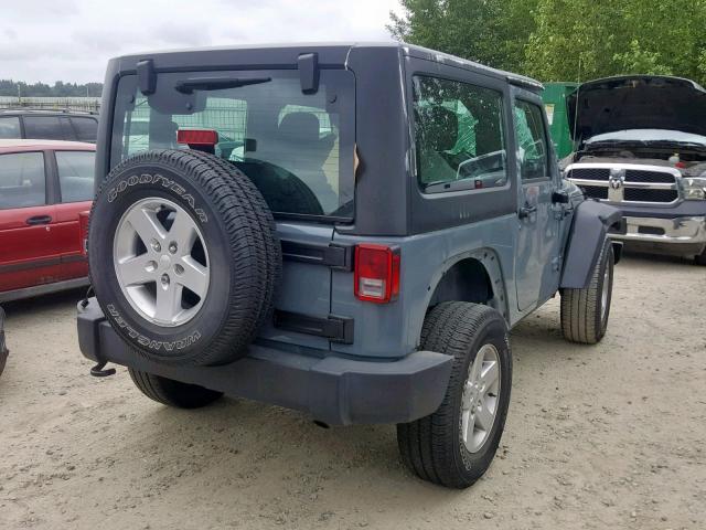 1C4AJWAG8FL687770 - 2015 JEEP WRANGLER S GRAY photo 4