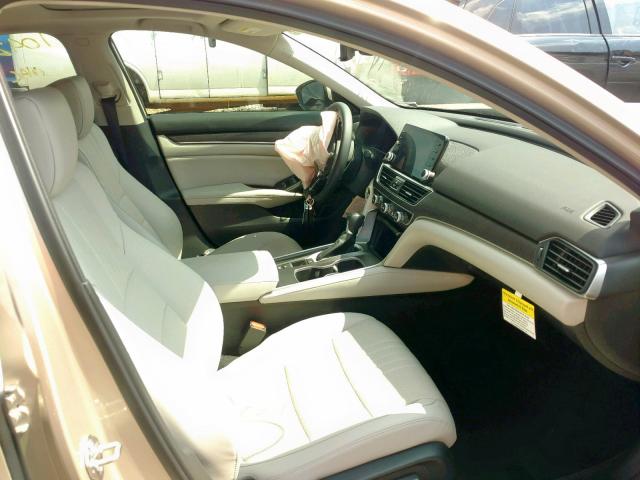 1HGCV1F55JA152912 - 2018 HONDA ACCORD EXL GOLD photo 5