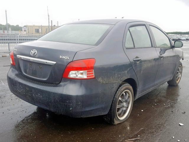 JTDBT923371007086 - 2007 TOYOTA YARIS GRAY photo 4