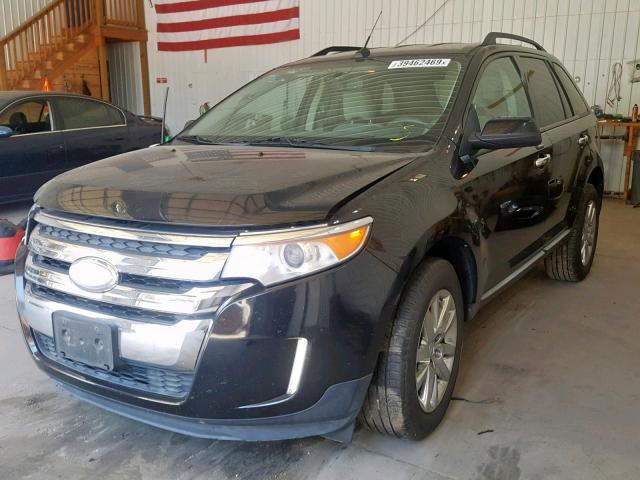 2FMDK3JC8BBB46892 - 2011 FORD EDGE SEL BLACK photo 2