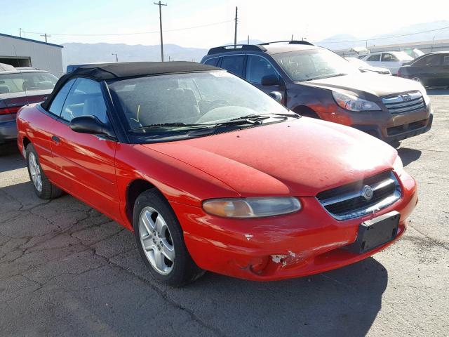 3C3EL45H3VT607995 - 1997 CHRYSLER SEBRING JX RED photo 1