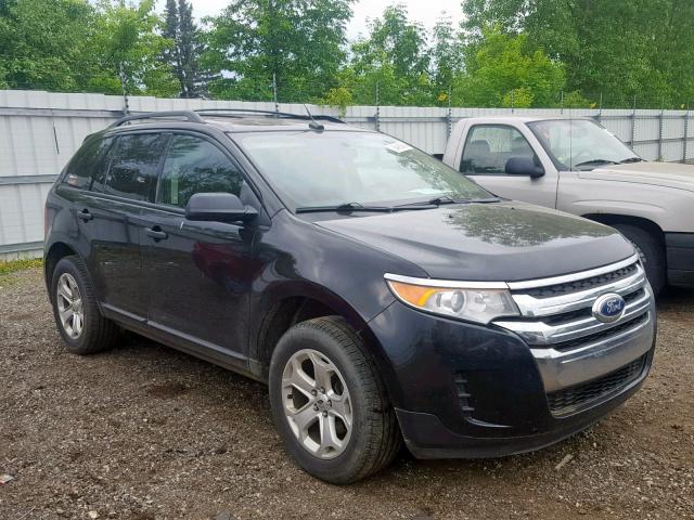 2FMDK4GC8EBA84069 - 2014 FORD EDGE SE BLACK photo 1