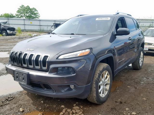 1C4PJMCS1EW318455 - 2014 JEEP CHEROKEE L GRAY photo 2