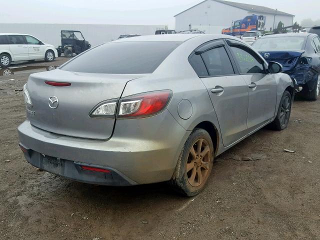 JM1BL1VG7B1448616 - 2011 MAZDA 3 I GRAY photo 4