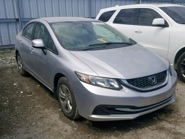 2HGFB2F42DH101103 - 2013 HONDA CIVIC LX SILVER photo 1