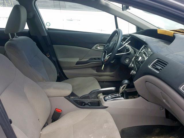 2HGFB2F42DH101103 - 2013 HONDA CIVIC LX SILVER photo 5