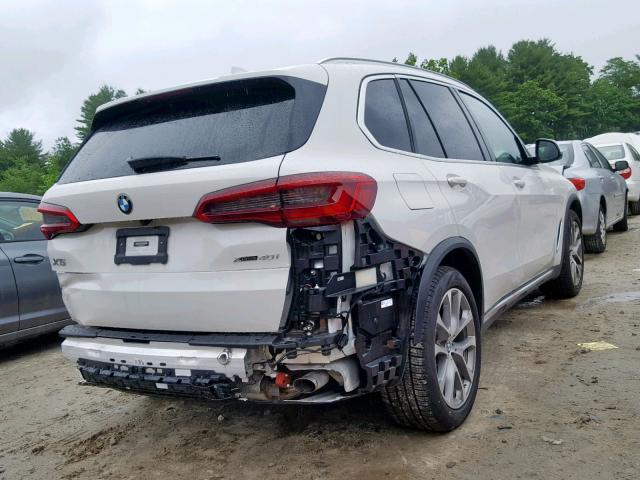 5UXCR6C51KLK81397 - 2019 BMW X5 XDRIVE4 WHITE photo 4