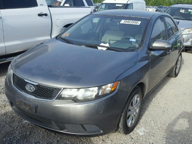 KNAFU4A22A5843818 - 2010 KIA FORTE EX GRAY photo 2