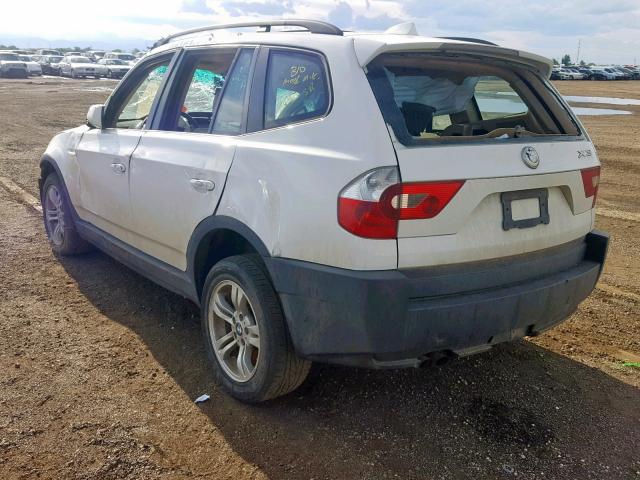 WBXPA93445WD12069 - 2005 BMW X3 3.0I WHITE photo 3