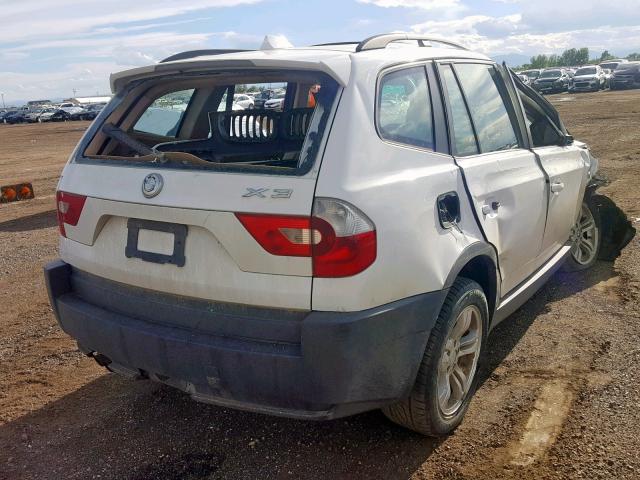 WBXPA93445WD12069 - 2005 BMW X3 3.0I WHITE photo 4