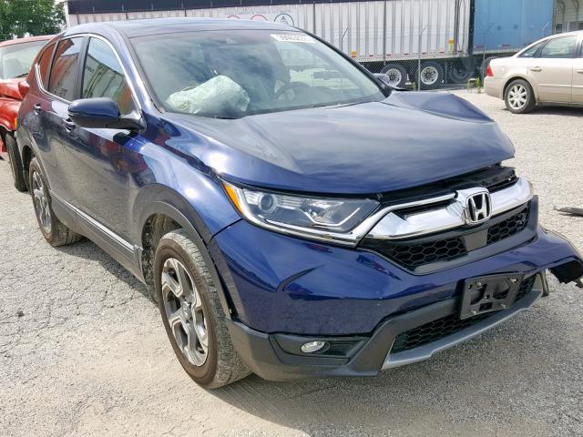 5J6RW2H89HL052856 - 2017 HONDA CR-V EXL BLUE photo 1