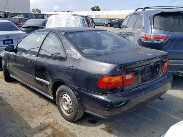 2HGEJ2128SH556572 - 1995 HONDA CIVIC DX BLACK photo 3