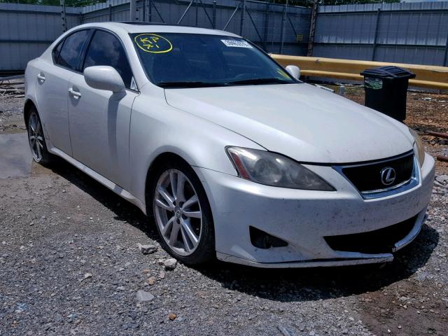 JTHBK262675043809 - 2007 LEXUS IS 250 WHITE photo 1