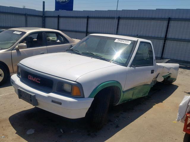 1GTCS1442V8506352 - 1997 GMC SONOMA WHITE photo 2