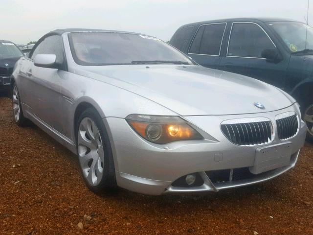 WBAEK73494B320836 - 2004 BMW 645 CI AUT SILVER photo 1