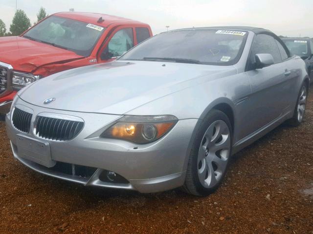 WBAEK73494B320836 - 2004 BMW 645 CI AUT SILVER photo 2