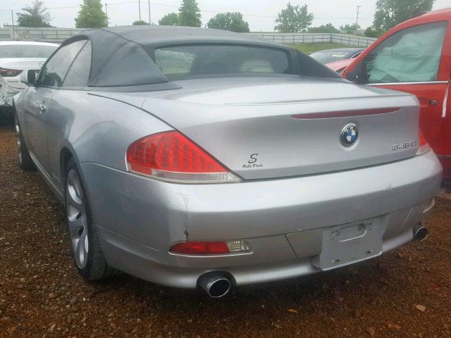 WBAEK73494B320836 - 2004 BMW 645 CI AUT SILVER photo 3