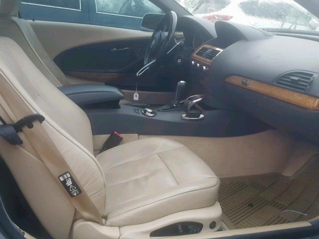 WBAEK73494B320836 - 2004 BMW 645 CI AUT SILVER photo 5