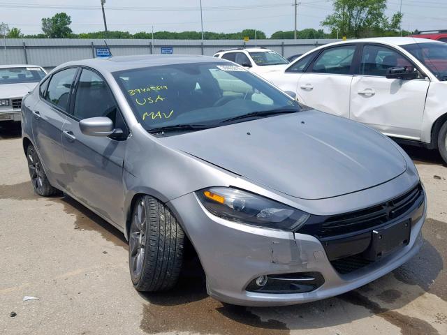 1C3CDFBB3FD403818 - 2015 DODGE DART SXT SILVER photo 1