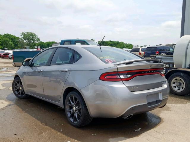 1C3CDFBB3FD403818 - 2015 DODGE DART SXT SILVER photo 3