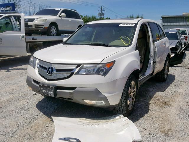 2HNYD28298H532986 - 2008 ACURA MDX WHITE photo 2