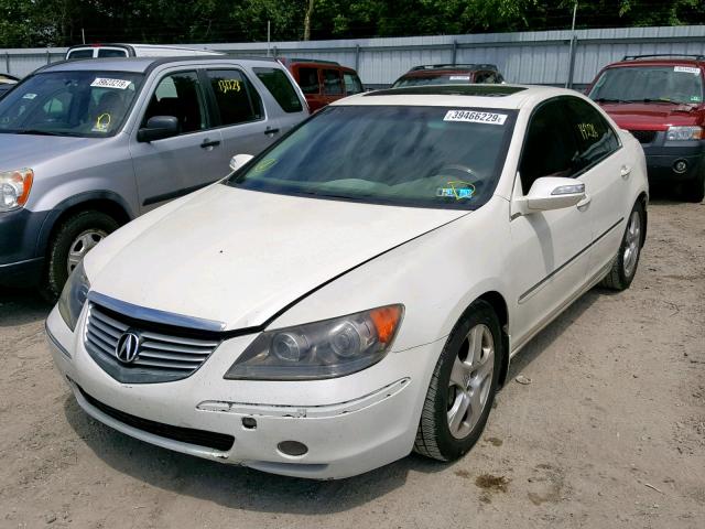 JH4KB16536C003248 - 2006 ACURA RL WHITE photo 2