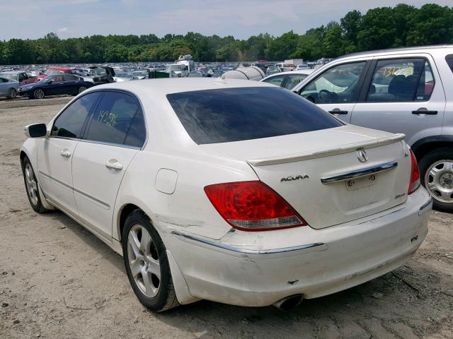 JH4KB16536C003248 - 2006 ACURA RL WHITE photo 3