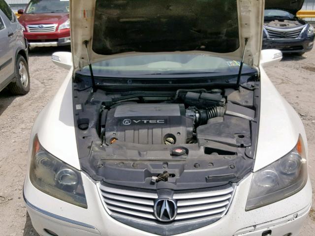 JH4KB16536C003248 - 2006 ACURA RL WHITE photo 7