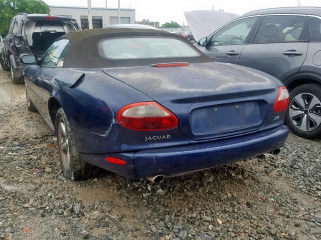 SAJGX2048XC038384 - 1999 JAGUAR XK8 BLUE photo 3