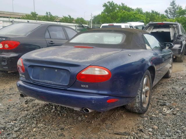 SAJGX2048XC038384 - 1999 JAGUAR XK8 BLUE photo 4