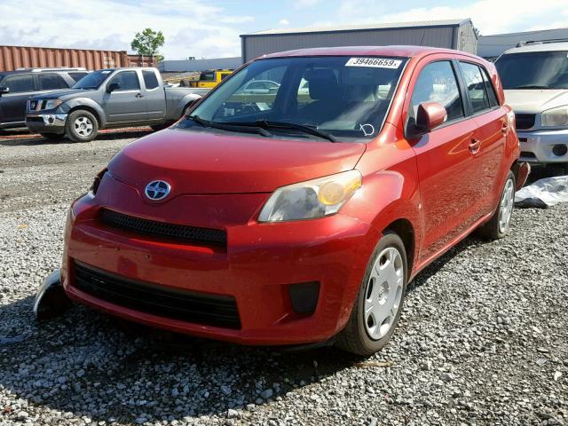 JTKKU104X8J020843 - 2008 TOYOTA SCION XD RED photo 2