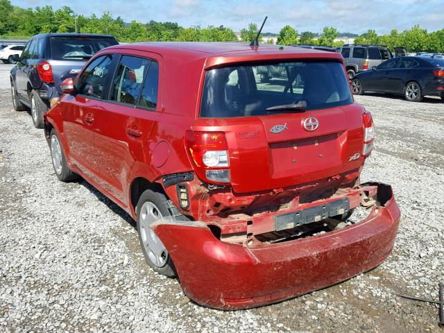 JTKKU104X8J020843 - 2008 TOYOTA SCION XD RED photo 3