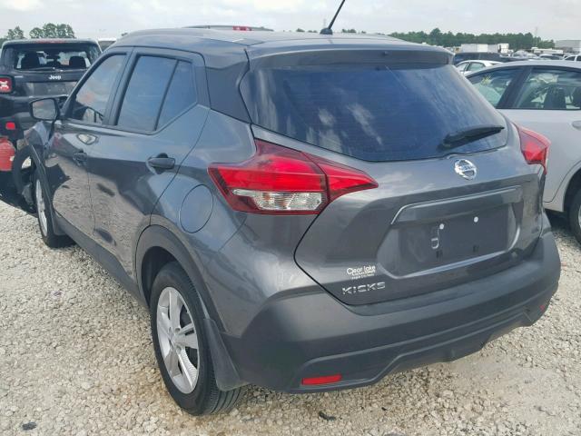 3N1CP5CU3JL522018 - 2018 NISSAN KICKS S GRAY photo 3