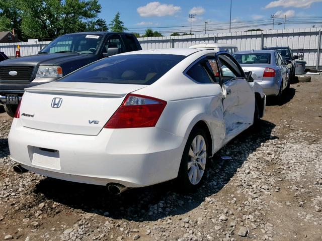 1HGCS2B82AA003372 - 2010 HONDA ACCORD EXL WHITE photo 4